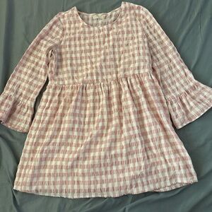 Urban Outfitters Pink and White Gingham Mini Dress